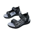 thumbnail image 3 of OSOLU Toddler Boys Sandals For Summer Comfortable And Durable Footwear For Boys Ages 5 13 Versatile Casual Outdoor Sandals For Daily Use Fixed Design For Fit Baby Soft Shoes, 8-9 Years, 3 of 9