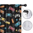thumbnail image 4 of Blackout Kids Curtains,Game Controller Black Pattern Children's Insulated Curtains Set Of 2,Bedroom Essentials,Toddler Room Decor 52"x84", 4 of 5
