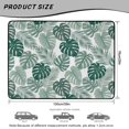 thumbnail image 7 of KUIFORTI Tropical Leaf SUV Trunk Mat 29" x 39" Washable Polyester Automotive Cargo Liner Dustproof Scratch-Proof Trunk Protective Mat Fit Most Car Models, 7 of 7