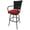 Red, variant on Afuera Living Outdoor Extra Tall Patio Bar Stool 34" - Dark Gray - Black