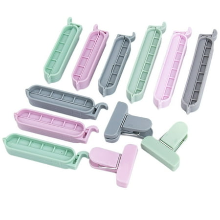 

12 Pcs Sealing Clip Food Clip Sealing Bag Snack Sealing Bag Clip Tea Sealing Clip for Home Food (Random Color)