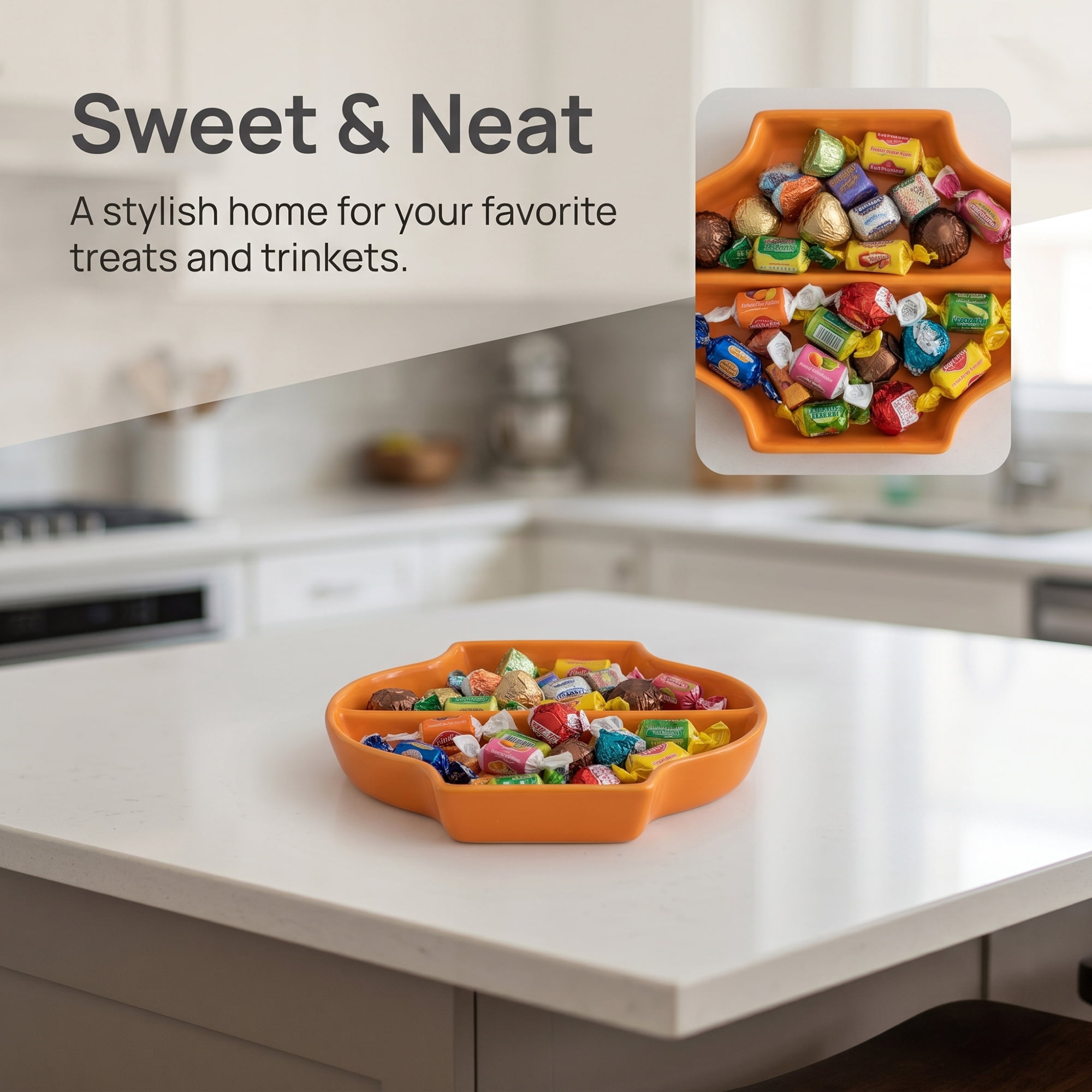Unique Bargains Cloud Jewelry Dish Irregular Ceramic Trinket Tray Orange 7.5*5.9*1.2inch