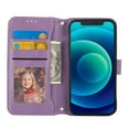 thumbnail image 6 of Dteck Wallet Case for iPhone 13 Pro, Zipper Pouch Card Holder Case with Crossbody Strap PU Leather Magnetic Kickstand Handbag Protective Case Cover for iPhone 13 Pro, Purple, 6 of 10
