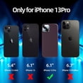 thumbnail image 6 of [5 in 1 for iPhone 13 Pro Case, with 2 Pack Screen Protector + 2 Pack Camera Lens Protector, Liquid Silicone Slim Shockproof Protective Phone Case [Microfiber Lining] 6.1 (Dark Purple)…………, 6 of 14