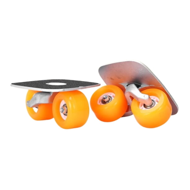 Patines de deriva de carretera de rodillos portátiles profesionales, patineta dividida para exteriores, antideslizante para adultos, fiesta de juegos Ruedas de color naranja sólido Sharpla Patines de deriva