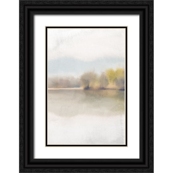 Allen, Kimberly 11x14 Black Ornate Wood Framed with Double Matting Museum Art Print Titled - Serene Summer 3