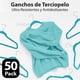 thumbnail image 4 of MAGMALIFE 50 Ganchos para Ropa de Terciopelo, Gancho Dorado Giratorio de 360 Grados, Adecuado para Todo Tipo de Ropa, Antideslizante (Turqueza), 4 of 6