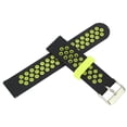 thumbnail image 6 of NFTIGB Silicone Band Compatible for Amazfit GTR 3, GTR 2, Bip S, Bip U Smartwatch Replacement 20mm Breathable Air Hole Sport Wristbands, Black Green, for Men and Women, Durable Quick Release Strap, 6 of 9