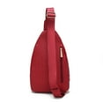 thumbnail image 6 of MKF Collection Cleisy Vegan Leather Women's Sling Bag, Stylish Fanny Purse Handbag by Mia K - Red, 6 of 10