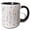 Black/White, variant on 3drose, Minimal Mod Stripe and Dot, 11oz Two-tone Green Mug