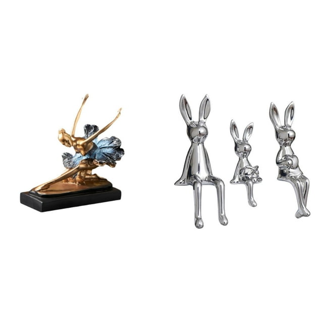 Figura De Familia De Bailarinas Elegantes, Adorno Para Escritorio, Mesa, Centro De Mesa, Chimenea, Restaurante, Armario, Estantería, Decoración, Regalo