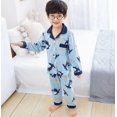 thumbnail image 1 of Pijamas para niñas, otoño 2020, ropa de casa de algodón de manga larga para niños, conjunto de pijamas de algodón para niñas, ropa de dormir de Navidad para niños, 1 of 2