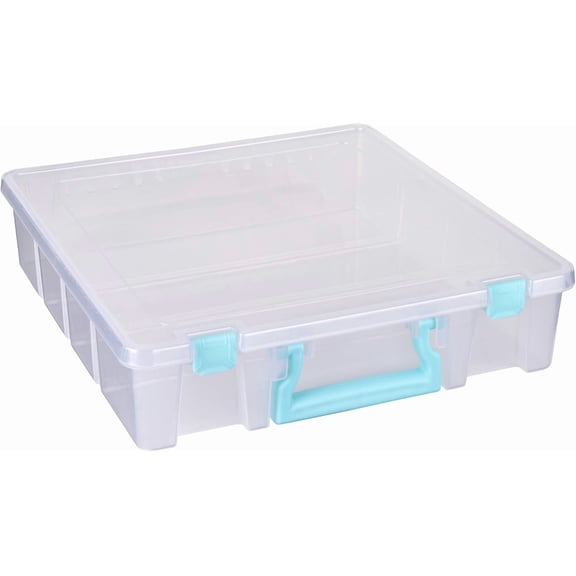 ArtBin Super Satchel 1-Compartment Craft Storage Box, Clear