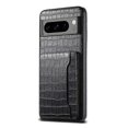 thumbnail image 1 of Compatible For Google Pixel 8 Pro Kickstand Case Card Holder Phone Cover Crocodile Texture, 1 of 5
