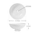 thumbnail image 4 of JONATHAN Y 15.5" Round Bathroom Vessel Sink, White Ceramic Vanity Top Basin, Modern Bathroom Sink Above Counter, Porcelain Vanity Sink Bowl, for Lavatory and Powder Room, SNK1008A, 4 of 7