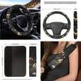 thumbnail image 5 of XYZCANDO Star Moon Armrest Cover Keychain Lipstick Cover Handbrake Cover Fender Cover Trash Can Seat Belt Cover Car Cushion Cover Steering Wheel Cover Car Interior Decor Fashion, 5 of 7