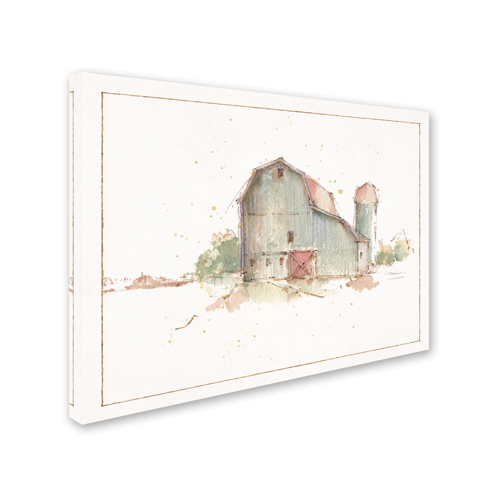 Trademark Fine Art 'Farm Friends XIV Barn' Canvas Art by Lisa Audit