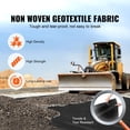 thumbnail image 3 of Geotextile Fabric 6x50ft 8oz, Landscape Weed Barrier Fabric - Heavy Duty Ground Cover for Driveways, French Drains, Garden Weed Control, 3 of 7