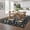 black, variant on Danolapsi Area Rug Boho Floral Rugs, Large Area Rug Machine Washable Rugs Ultra-Thin Flower Carpet Non Slip Low Pile Carpet Rug for Living Room Bedroom Nursery