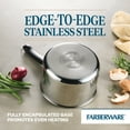 thumbnail image 5 of Farberware Brilliance 3 Quart Saucepan with Lid, Induction Compatible, Metal Utensil and Dishwasher Safe, Stainless Steel, 5 of 15