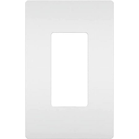 Legrand radiant Screwless Wall Plates for Decorator Rocker Outlets, 1-Gang, White, 20-Pack, RWP26WCC10-20PK