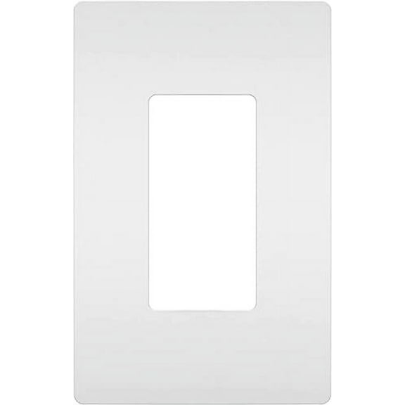 Legrand radiant Screwless Wall Plates for Decorator Rocker Outlets, 1-Gang, White, 20-Pack, RWP26WCC10-20PK