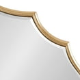 thumbnail image 4 of Kate and Laurel Leanna Modern Scalloped Wall Mirror, 20 x 42, Gold, Glam Oval Mirror for Wall, 4 of 8