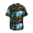 thumbnail image 2 of KLL Halloween night 1 Print Men's Shirt Short Sleeve Button Down Summer Cuba Beach Shirts- 4X-Large, 2 of 7