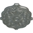thumbnail image 3 of 36"W x 26"H x 1 1/2"P Pesaro Ceiling Medallion, Hand-Painted Platinum, 3 of 4
