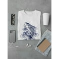 thumbnail image 3 of Japanese Carp Blue Ink Tee Men's -Image by Shutterstock, 3 of 4