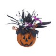 thumbnail image 2 of Halloween Jack-O-Lantern Light, Halloween Pumpkin Decorations Indoor, Plastic Pumpkin Light Ornaments, Jack-O-Lantern Decor, Pumpkin Lantern Flower Arrangement for Home Holiday Party Supplies D2, 2 of 8