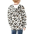 thumbnail image 3 of DISNIMO Dachshund Hoodies for Girls Paw Print Hoodie Kids Boys Hoodies with Zip Hoodie Sweatshirt Girls Hooded Sweatshirts Zip Up Boys Hoodie Jackets Size 11-13 Jacket Teen Girl Streetwear Hoodie, 3 of 7