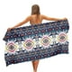 thumbnail image 5 of Toalla de playa rectangular Toalla de fibra fina Esterilla de playa Toalla de baño Chal Absorbente de agua Portátil y de secado rápido Para todas las estaciones Tamaño universal Lo suficientemente, 5 of 9