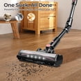 thumbnail image 2 of WAA 3-in-1 Rechargeable Stick Vacuum Strong Suction with Self-Collecting Dust Bin,Upright Vacuum for Home,Pet Hair,Hardwood & Carpets(Pink), 2 of 8