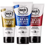 (2 pack) Magic Razorless Shave Cream Sensitive Skin for Hair Removal, Depilatory Cream - 6oz