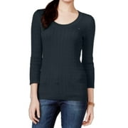 Tommy Hilfiger NEW Navy Blue Womens Size Small S Scoop Neck Sweater
