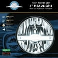 thumbnail image 5 of United Pacific High Power 7 in Round LED High and Low Headlight Bulb with LED Position Bar for Running Light Function 31200, 5 of 6