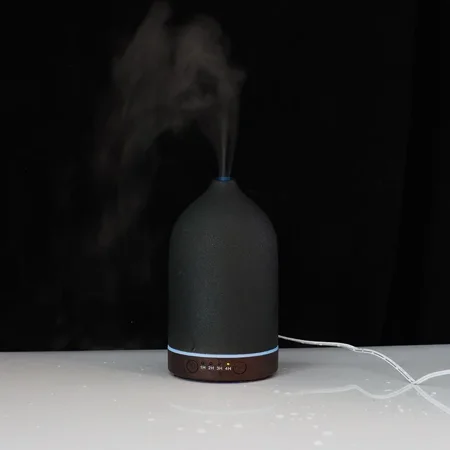 

Ceramic Aroma Diffuser Automatic Small Humidifier Hotel Air Fresh Essential Oil Timing Colorful Lights Diffuser
