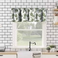 thumbnail image 2 of Black Valance Curtain Black Grey Abstract Geometric Modern Grid Pattern Minimalist Rod Pocket Valance Window Treatments Short Curtains for Kitchen Bathroom Farmhouse 54x18inch, 2 of 6