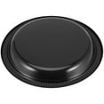 thumbnail image 2 of KINJOEK 100 Pack 9 Inch Black Round Plastic Disposable Plates for Wedding, Party, Dinner, Buffet, Dessert, 2 of 6