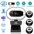 thumbnail image 2 of NexiGo N930E 1080P Webcam with Ring Light & Privacy Cover, for Zoom/Skype/Teams, 2 of 9