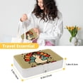 thumbnail image 5 of Thanksgiving Jewelry Box Organizer Storage Box with Removable Compartment, Portable PU Leather Jewelry Boxes, 5 of 6
