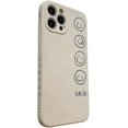 thumbnail image 1 of ZHAOCHENG Compatible con iPhone 13 Pro Max Funda de teléfono Diseño de marco lateral con cara sonriente linda Fundas suaves de silicona de moda Cubierta protectora de cuerpo completo - Blanco, 1 of 5