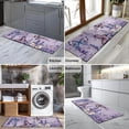 thumbnail image 2 of Purple Butterfly Flower Pattern Kitchen Rug Mat,Kitchen Runner Rugs Non Skid Washable,Decorative Kitchen Floor Mats for Kitchen,Sink,Laundry,17"X47", 2 of 5