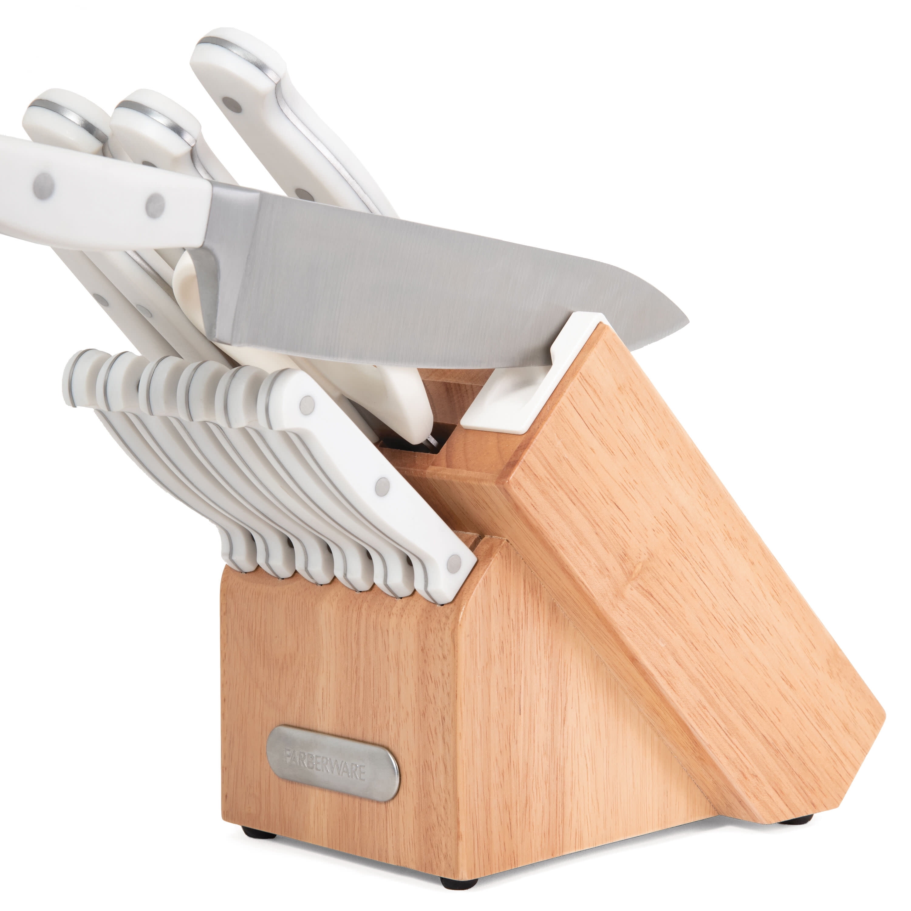 Farberware EdgeKeeper  14-Piece Forged Triple Rivet Kitchen Knife Block Set