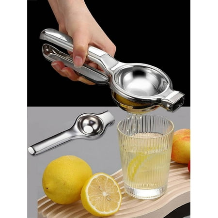 

1pc Stainless Steel Hand Juicer Silver Multifunction Lemon Squeezer For Orange Lemon Pomegranate Silver