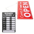 thumbnail image 1 of HLONK Business Signs Open with Hours Will Return Clock for Retail Shop Staff Work, 1 of 8