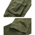 thumbnail image 4 of TRGPSG Men's Cargo Pants with Multi Pockets Outdoor Cotton Work Pants(No Belt),Armygreen 36, 4 of 7