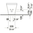 thumbnail image 2 of Duravit 2283100000 Durastyle Floor-Mounted Bidet - White, 2 of 6