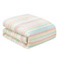thumbnail image 2 of CEDAR COURT Coastal Yonker Rainbow Stripe Yellow Aqua Bedding Sets, King, 10-Pieces, 2 of 5